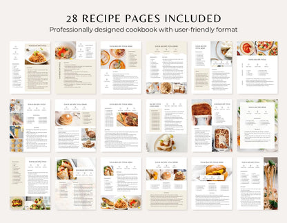 Davian Recipes - Editable Recipe Book Template