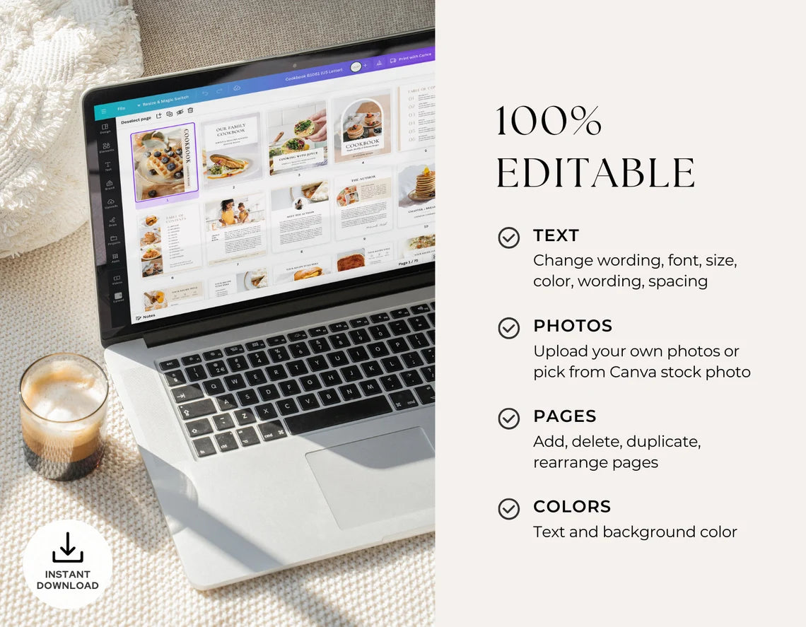 Davian Recipes - Editable Recipe Book Template