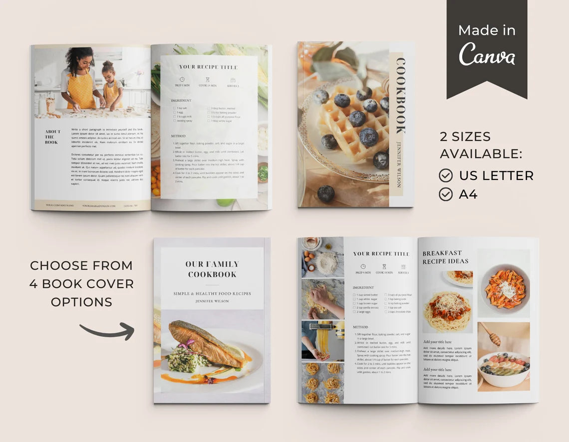 Davian Recipes - Editable Recipe Book Template