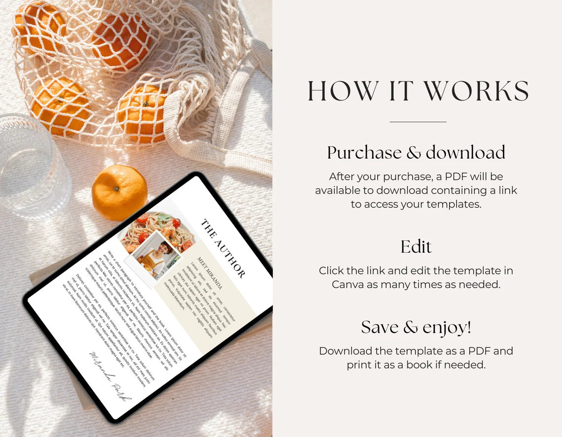 Davian Recipes - Editable Recipe Book Template